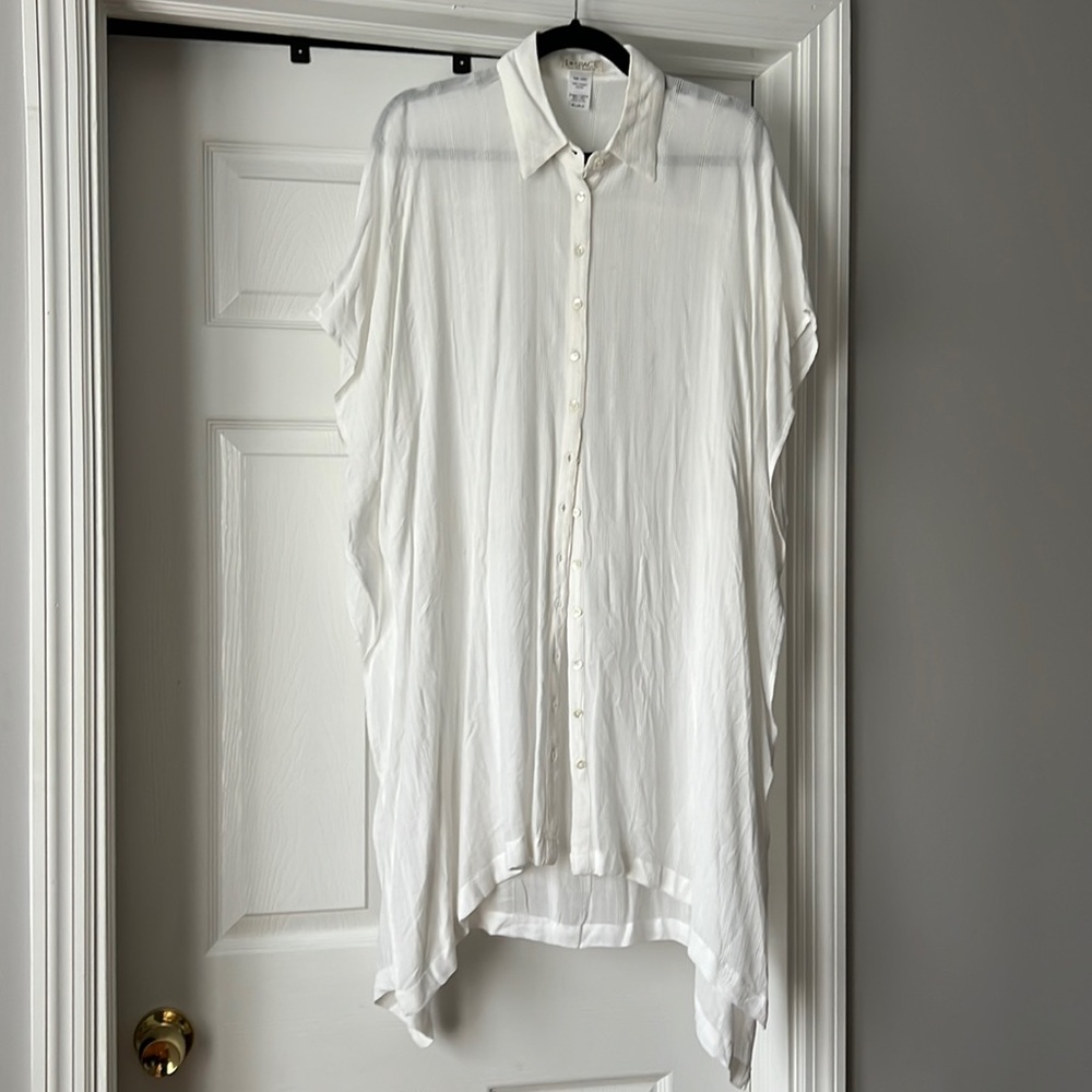 L*SPACE white swimsuit coverup